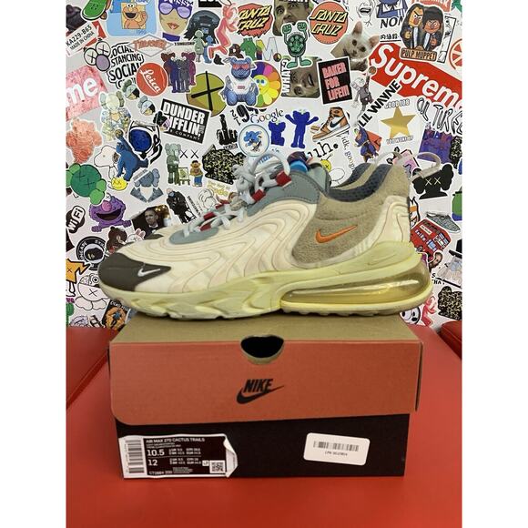 Size 10.5 - Nike Travis Scott x Air Max 270 React ENG Cactus Trails main image 3